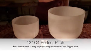 Comparing Two C4 Crystal Singing Bowls