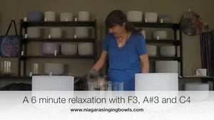 Breathing Exercises with Three Crystal Singing Bowls