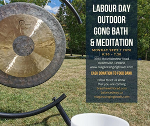 Labour Day Outdoor Gong Bath and Guided Meditation