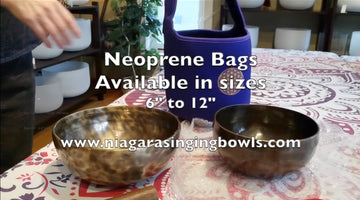 Neoprene Bags for Stacking Crystal and Metal Bowls