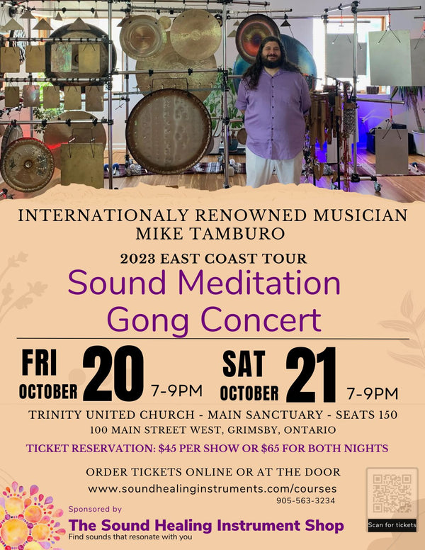 Sound Meditation Gong Concert with Mike Tamburo October 2023